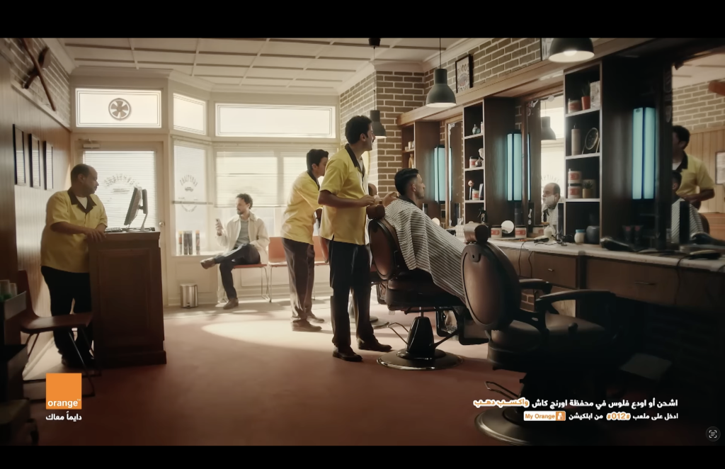 Egyptians sharing conversation and laughter in everyday community life